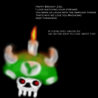 artist:metalsauce happy_birthday mushroom streamer:joel // 999x999 // 519.4KB