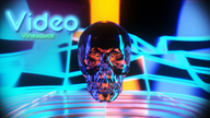 3d artist:nuff3 retro skull streamer:vinny video_vinesauce // 1920x1080 // 2.5MB