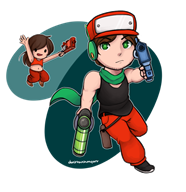 artist:donttouchmyart curly game:cave_story quote streamer:vinny // 722x743 // 279.9KB