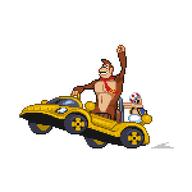 animation artist:CypressD corruptions donkey_kong game:Mario_Kart_Double_Dash gif streamer:vinny toad // 450x450 // 67.6KB