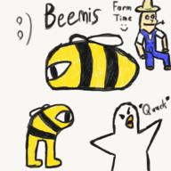 artist:campsissauce bee game:beemis_the_curse_of_god streamer:vinny // 1050x1050 // 708.5KB