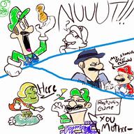 artist:Ghostly_the_Robot game:Mario_and_Luigi_Superstar_Saga luigi mario prince_peasley streamer:vinny // 750x750 // 426.2KB