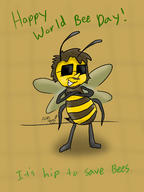 artist:Indy_Film_Productions bees it's_hip streamer:vinny worldbeeday // 1800x2400 // 934.5KB