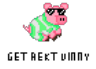 game:monster_hunter_4_ultimate pig poogie rekt streamer:vinny // 70x50 // 867