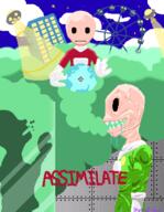 Alien_Invasion alien animated animation artist:sheeplessdreamr assimilate assimilation game:tomodachi_life gif jahn loop mii streamer:vinny vineland_island // 954x1233 // 660.4KB