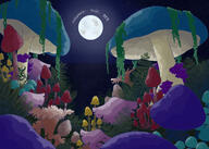 artist:hanhalbs brb moon mushroom streamer:vinny // 2500x1785 // 3.9MB