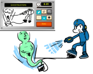 artist:mythi cap game:game_&_wario ghost ghostbusters megaman miiverse_sketch streamer:vinny // 1076x862 // 347.1KB