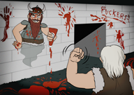 artist:reckless_james blood dwarf game:dwarf_fortress ghost streamer:joel // 1500x1075 // 3.0MB