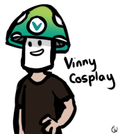 artist:ressq cosplay streamer:vinny vineshroom // 443x500 // 67.5KB