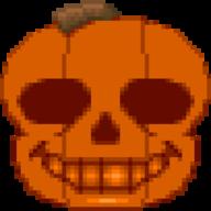 Halloween Halloween_2018 artist:KamiJoJo game:undertale pixel_art pumpkin sans streamer:joel vargskelethor // 153x153 // 4.0KB
