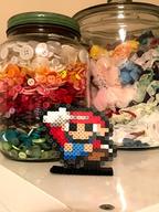 Smallrio artist:PixelAiden game:Mario_and_Luigi_Superstar_Saga mario perler_beads streamer:vinny // 710x946 // 1.3MB