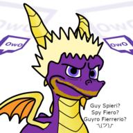 artist:slessmanman game:Spyro guy_fieri streamer:vinny // 512x512 // 184.9KB
