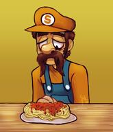 artist:fretalynn game:mario's_mystery_meat meat spaghetti sponge streamer:vinny // 1141x1329 // 725.3KB