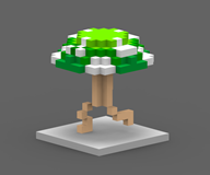 3d artist:captain_punch game:earthbound pixel ramblin_mushroom streamer:vinny vineshroom voxel // 960x800 // 137.3KB