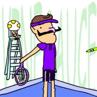 artist:CheesyHfj game:mario_tennis_aces streamer:vinny toad waluigi // 700x700 // 276.5KB