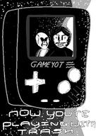 artist:smudgebap game:game_boy_color game:game_boy_trash grayscale streamer:vinny // 450x620 // 23.2KB
