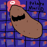 artist:p0lardeer charity_stream game:super_mario_64 potato // 1000x1000 // 85.6KB