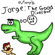 Jorge artist:Mediluna dinosaur game:ultimate_epic_battle_simulator streamer:vinny t-rex // 768x768 // 341.2KB
