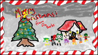 artist:parlkilkington card cherry christmas coco drake game:animal_crossing house scoot streamer:vinny tree // 1084x615 // 474.4KB