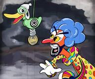 Game:Cuphead artist:1000screamingbees clown scoot streamer:vinny // 1070x895 // 1.3MB