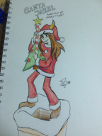artist:sgthoggin christmas guitar santa_claus snow streamer:joel // 1536x2048 // 684.5KB