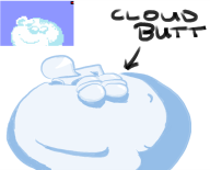 artist:bluekazuki butt cloud streamer:joel // 823x667 // 131.7KB