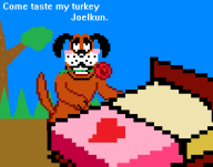 artist:thatguy2 duck_hunt_dog game:duck_hunt joel_hacks streamer:joel thanksgiving turkey // 311x246 // 4.1KB