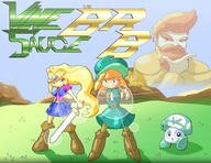 artist:jackcheesej brb game:Zelda_The_Faces_of_Evil_Remastered game:Zelda_The_Wand_of_Gamelon_Remastered king_harkinian link streamer:vinny vineshroom zelda // 2500x1927 // 612.5KB