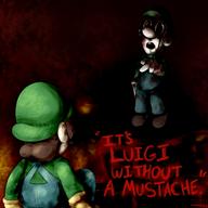 artist:Not_Nameless corruptions game:Luigi's_Mansion gamecube luigi spooky streamer:vinny // 1500x1500 // 1.7MB