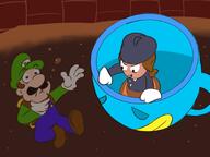 GAME:Luigi_Doesn't_Drink_A_Glass_of_Milk artist:juvland bean luigi streamer:vinny // 2048x1536 // 154.1KB