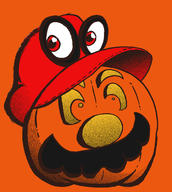 Halloween artist:blood_war game:super_mario_odyssey ink inktober photoshop pumpkin spooktober streamer:vinny // 1347x1500 // 1.2MB