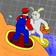artist:ShibidyBoop cat_shine game:super_mario_3d_world jukes mario plessie rabbit streamer:vinny // 2500x2500 // 1.1MB