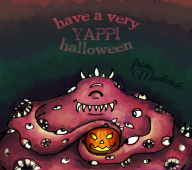 Halloween artist:cantaloupe game:eternal_darkness mantorok pumpkin streamer:vinny yappi // 758x674 // 371.3KB