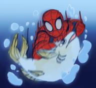 artist:mcsiggy fish game:grand_theft_auto_v spider-man streamer:vinny // 1000x917 // 728.7KB