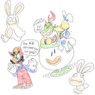 Bowser_Jr. artist:Dunkeyshspittle clown_copter game:mario_+_rabbids_kingdom_battle mario rabbids streamer:vinny // 2500x2500 // 1.4MB