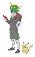 artist:ToriChibi game:pokemon_yellow pikachu streamer:joel // 609x975 // 141.5KB
