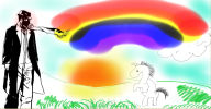 desktop rainbow streamer:revscarecrow sun unicorn // 966x505 // 553.3KB