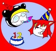 Ima_Is_Eternally_12 artist:turb0k birthday boom cake streamer:imakuni // 952x862 // 132.9KB