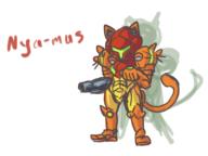 artist:KITSU cat game:metroid_samus_returns samus streamer:vinny // 800x600 // 268.0KB