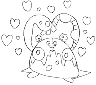 artist:karatemanjoe cute game:pokemon game:pokemon_moon garbodor heart streamer:vinny trash // 600x537 // 47.1KB