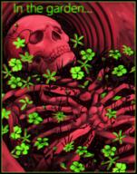 artist:noxmateri in_the_garden red_vox skeleton streamer:vinny // 786x1000 // 994.8KB