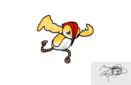 doodle game:game_&_wario miiverse_sketch sketch streamer:vinny // 1600x1037 // 196.1KB