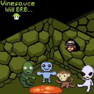 alien animated artist:Noodle brb chat goblin monkey pixel_art streamer:vinny // 600x600 // 188.7KB