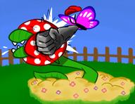 artist:Purple_Shade butterfly game:super_mario_odyssey_64 mario piranha_plant streamer:vinny // 1299x1000 // 568.6KB