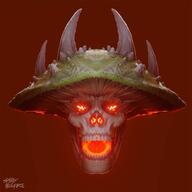 artist:skullyhellfire game:doom streamer:joel vargshroom // 1000x1000 // 116.1KB