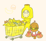 artist:shnubs banana game:tomodachi_life hamburger streamer:vinny // 1000x893 // 295.3KB