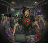 alien artist:jo_whiterabbit game:voices_of_the_void game:votv streamer:joel vargskelethor // 800x720 // 513.6KB