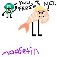 artist:MooseTin bfb game:cyberpunk_2077 pixel_art shrimp streamer:vinny // 768x768 // 26.6KB