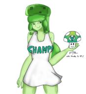 artist:wiw champ game:ai_dungeon game:minecraft slime_girl streamer:vinny // 1087x1190 // 376.6KB