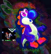 artist:Cubialpha corruptions game:yoshi's_island streamer:vinny yoshi // 1719x1830 // 3.6MB